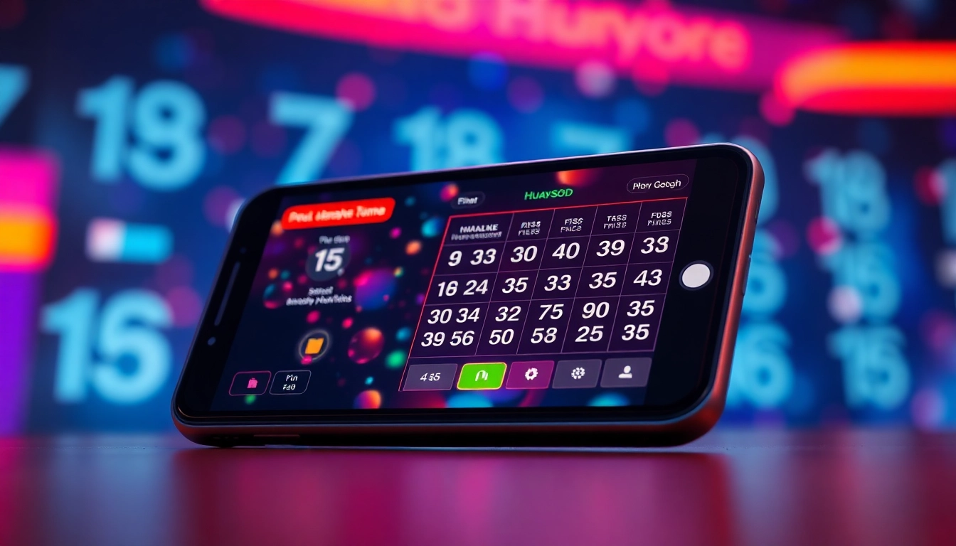 Discover the exciting world of huaysod lottery games on your smartphone with a modern digital interface.