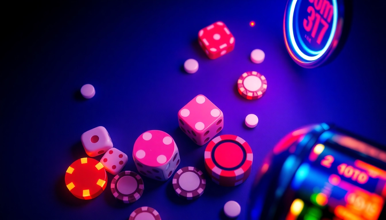 Discover thrilling online gambling experiences with som777, featuring dynamic gaming elements and vibrant colors.