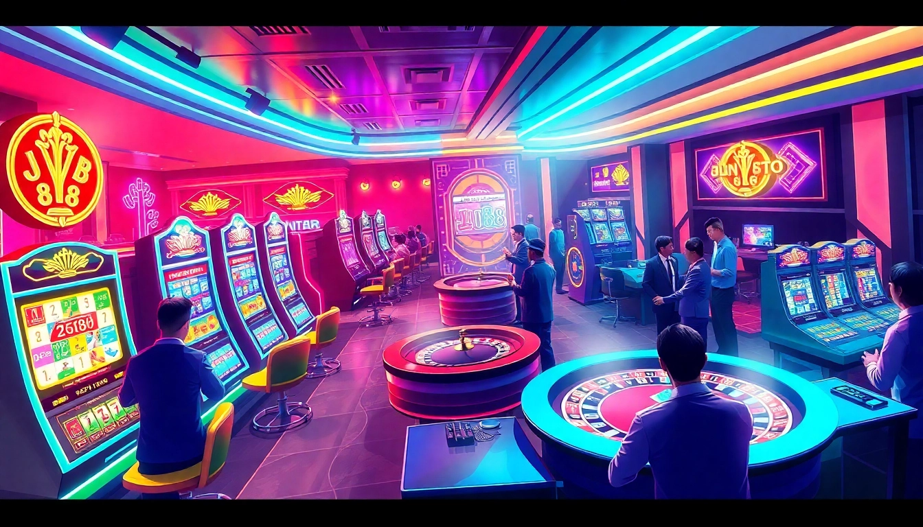 Experience the excitement of jun88's online casino with vibrant games and live dealers.