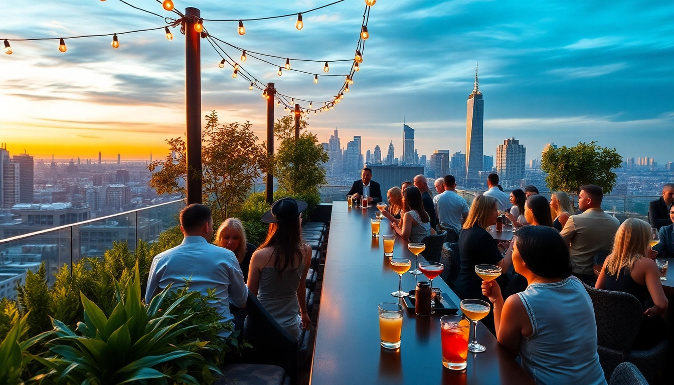 NoHu rooftop bar with stunning Manhattan views inviting guests to unwind.