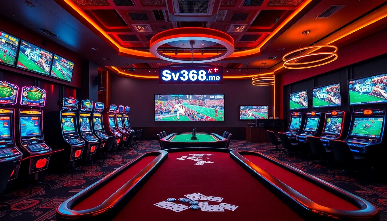 Experience the thrill of sports betting at https://sv368.me with vibrant casino games and exciting betting options.