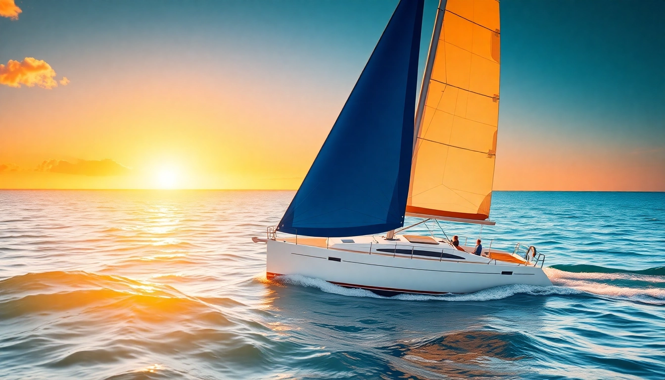 See the dynamic J/88 sailboat racing under sunset, capturing winds and waves beautifully.